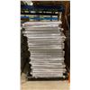 Image 1 : APPROX 11 WHITE MOBILE METAL ADJUSTABLE RETAIL PRODUCT DISPLAY BINS