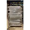 Image 1 : APPROX 11 WHITE MOBILE METAL ADJUSTABLE RETAIL PRODUCT DISPLAY BINS