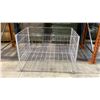 Image 2 : APPROX 11 WHITE MOBILE METAL ADJUSTABLE RETAIL PRODUCT DISPLAY BINS