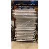Image 1 : APPROX 10 WHITE MOBILE METAL ADJUSTABLE RETAIL PRODUCT DISPLAY BINS