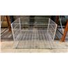 Image 2 : APPROX 10 WHITE MOBILE METAL ADJUSTABLE RETAIL PRODUCT DISPLAY BINS