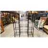 Image 1 : 9 BLACK METAL 4 TIER COMBINATION RACKS