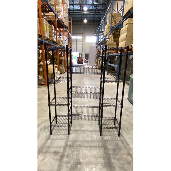 9 BLACK METAL 4 TIER COMBINATION RACKS