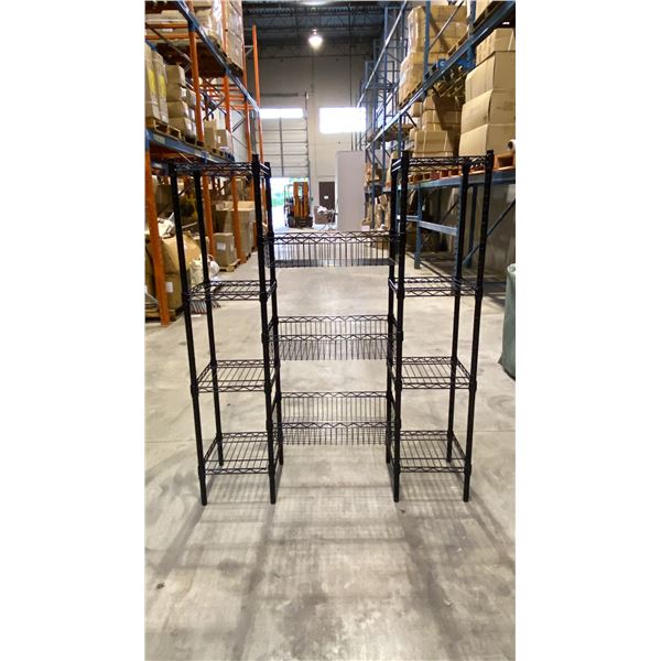 9 BLACK METAL 4 TIER COMBINATION RACKS