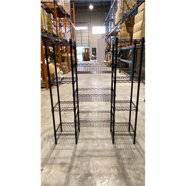 9 BLACK METAL 4 TIER COMBINATION RACKS