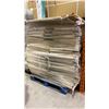 Image 1 : 3 PALLETS OF ASSORTED PEGBOARD SHELVING WITH METAL SHELVES