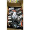 Image 2 : PALLET OF 5" CASTER WHEELS, PLASTIC SQUEEGEES & SMALL TEA LEAF HANGING LANTERNS