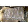 Image 4 : PALLET OF PAPER LABELS, RECTANGLE PLASTIC COLANDERS, STAINLESS STEEL TRAYS & GLASSES CASES
