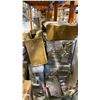 Image 4 : PALLET OF ASSORTED READING GLASSES, FOLDING TABLE BASES, WHITE MOBILE RETAIL DISPLAY BINS & CANES