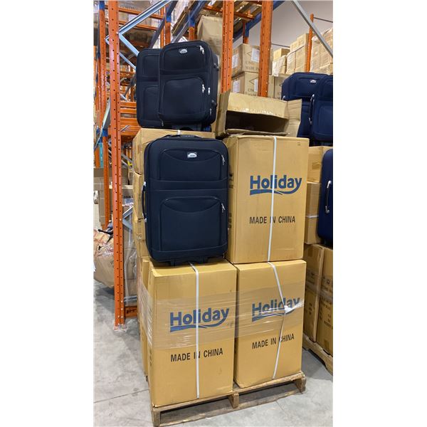 1 PALLET OF APPROX 16 BLACK 3PC LUGGAGE SETS