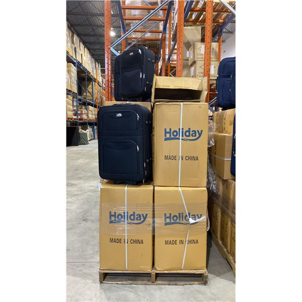 1 PALLET OF APPROX 16 BLACK 3PC LUGGAGE SETS