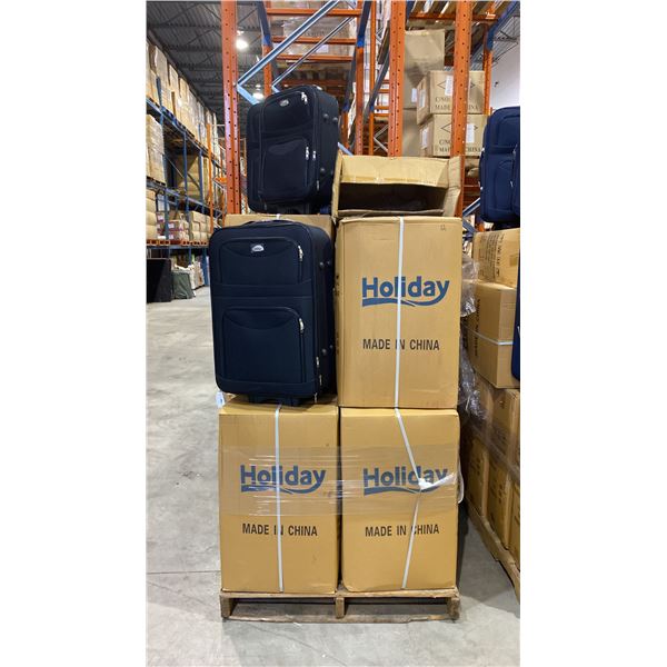 1 PALLET OF APPROX 16 BLACK 3PC LUGGAGE SETS