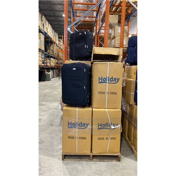 1 PALLET OF APPROX 16 BLACK 3PC LUGGAGE SETS
