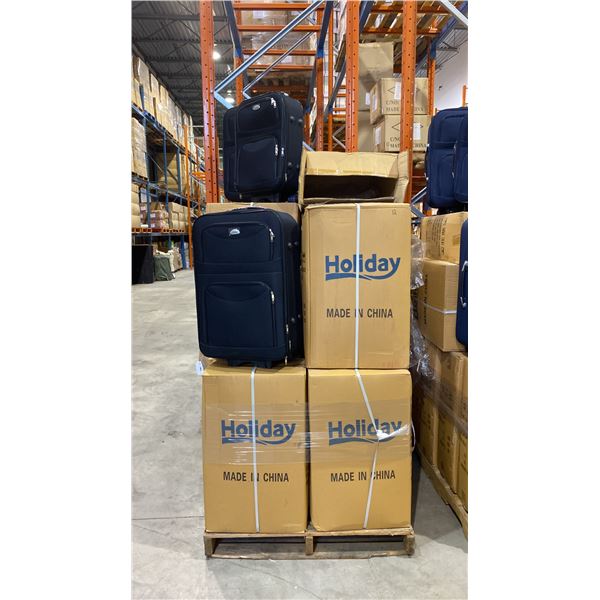 1 PALLET OF APPROX 16 BLACK 3PC LUGGAGE SETS