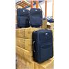 Image 3 : 1 PALLET OF APPROX 16 BLACK 3PC LUGGAGE SETS