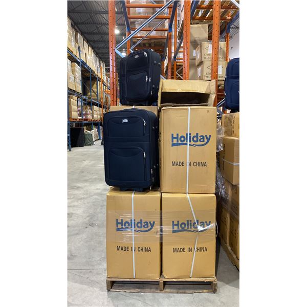 1 PALLET OF APPROX 16 BLACK 3PC LUGGAGE SETS