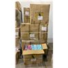 Image 1 : 1 PALLET OF ASSORTED SIZED WOMENS SLIPPERS - APPROX 90 PER CASE APPROX 16 CASES PER PALLET