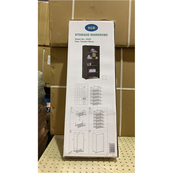 1 PALLET OF APPROX 18 CASES OF STORAGE WARDROBE UNITS- 5 PER CASE