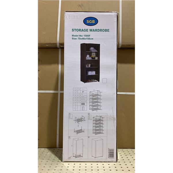 1 PALLET OF APPROX 18 CASES OF STORAGE WARDROBE UNITS- 5 PER CASE