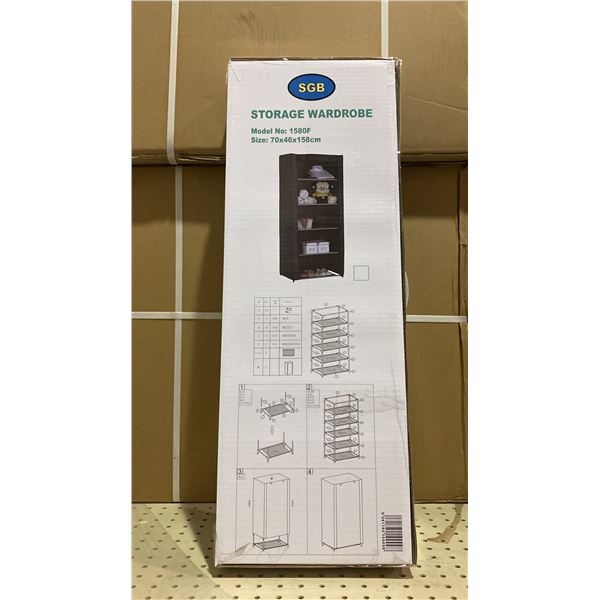 1 PALLET OF APPROX 18 CASES OF STORAGE WARDROBE UNITS- 5 PER CASE