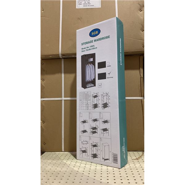 1 PALLET OF APPROX 18 CASES OF STORAGE WARDROBE UNITS- 5 PER CASE