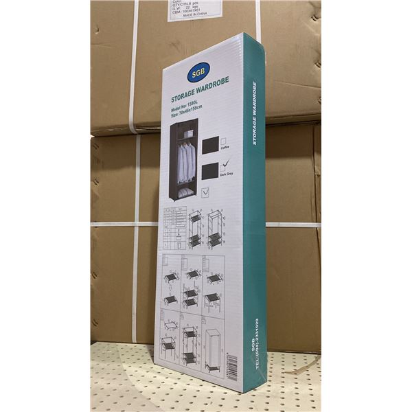 1 PALLET OF APPROX 18 CASES OF STORAGE WARDROBE UNITS- 5 PER CASE