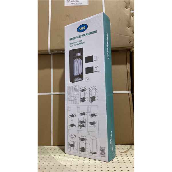 1 PALLET OF APPROX 18 CASES OF STORAGE WARDROBE UNITS- 5 PER CASE