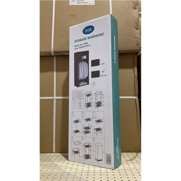 1 PALLET OF APPROX 18 CASES OF STORAGE WARDROBE UNITS- 5 PER CASE