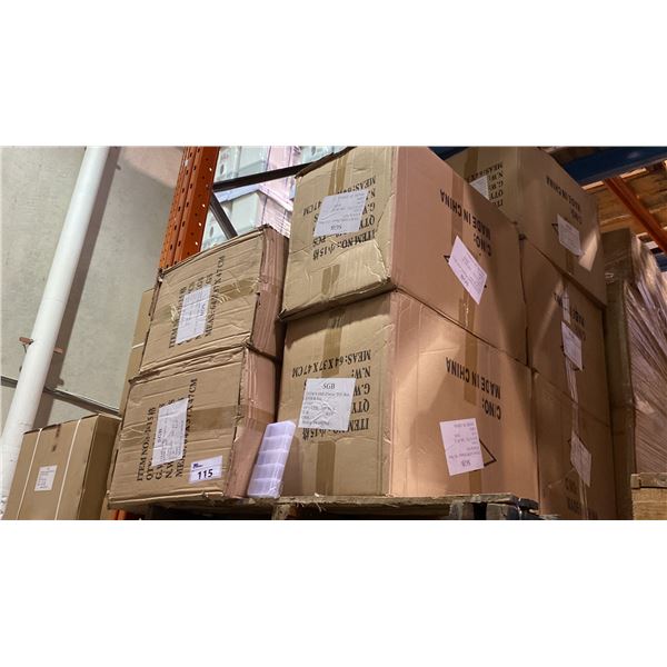 PALLET OF PLASTIC PILL BOXES APPROX 11 CASES, 240PCS PER CASE
