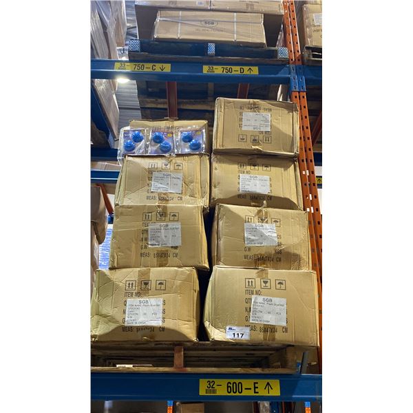 PALLET OF APPROX 12 CASES OF PLASTIC DRYER BALLS, 60 PER CASE
