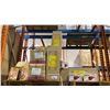 Image 1 : PALLET OF PLASTIC PRICE LABEL GUNS & DISPOSABLE TABLE CLOTHS
