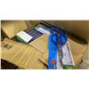 Image 2 : PALLET OF BLIND SPOT MIRRORS, SCISSORS, PAPER CLIPS & READING GLASSES