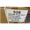 Image 3 : PALLET OF TRANSPARENT FACE SHIELDS APPROX 12 CASES, 500PCS PER CASE