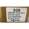 Image 3 : PALLET OF TRANSPARENT FACE SHIELDS APPROX 12 CASES, 500PCS PER CASE