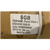 Image 3 : PALLET OF TRANSPARENT FACE SHIELDS APPROX 12 CASES, 500PCS PER CASE