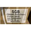 Image 4 : PALLET OF TRANSPARENT FACE SHIELDS APPROX 8 CASES, 500PCS PER CASE