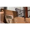 Image 2 : PALLET OF PLASTIC RECTANGULAR CONTAINERS, LARGE TWIG HANGING LANTERNS & SCOURING SPONGES