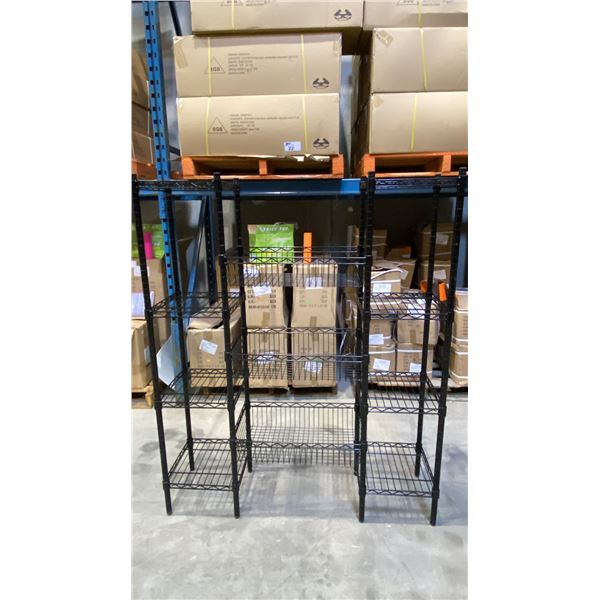 9 BLACK METAL 4 TIER COMBINATION RACKS