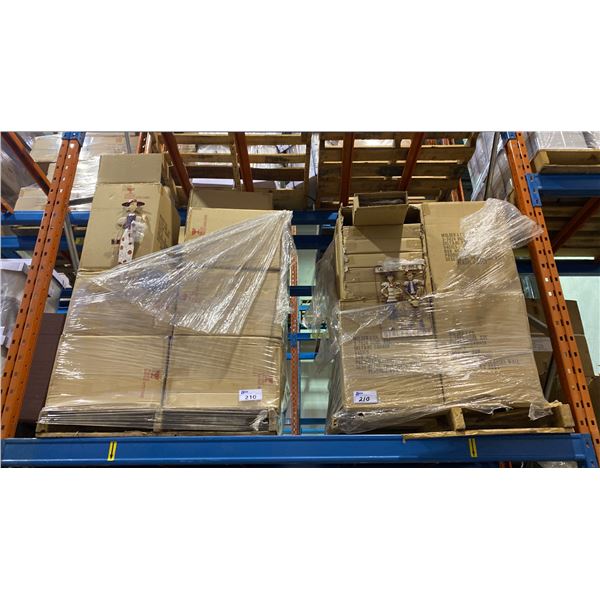 2 PALLETS OF METAL GARDEN DECORATIONS & METAL TWIN ANGLE WALL PLAQUES