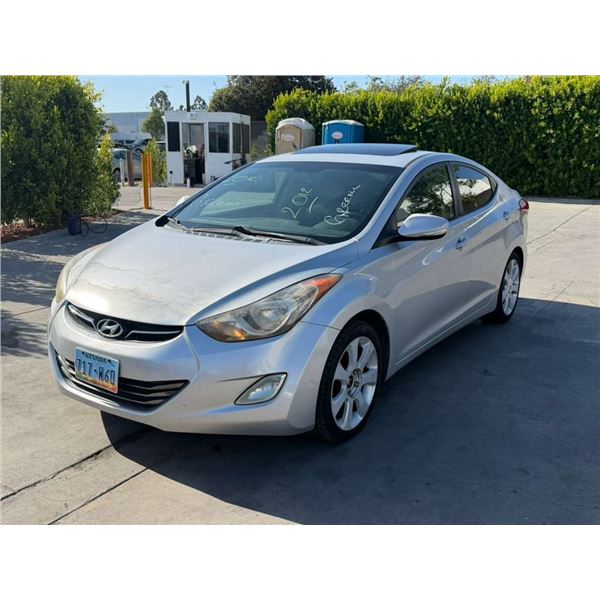 HYUN ELANTRA 2012 APP-DUP-SALV-EXPORT ONLY