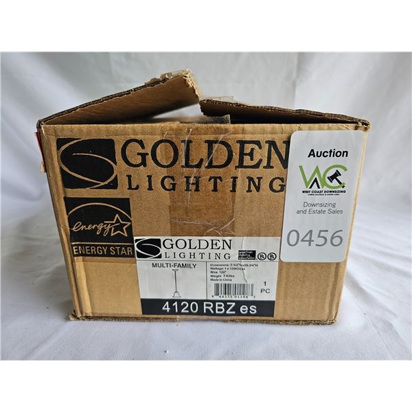 Golden Pendant Light Fixture SC1 A