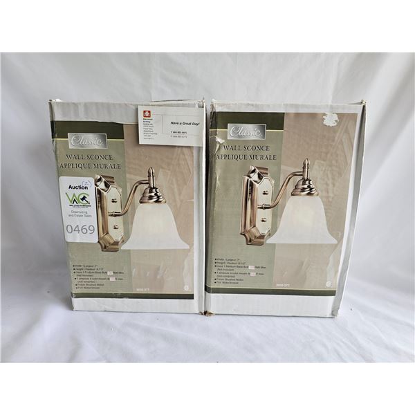 2 x Classic Wall Sconces SC1 A