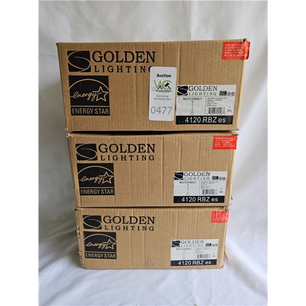 3 x Pendant Light Fixtures SC1 A