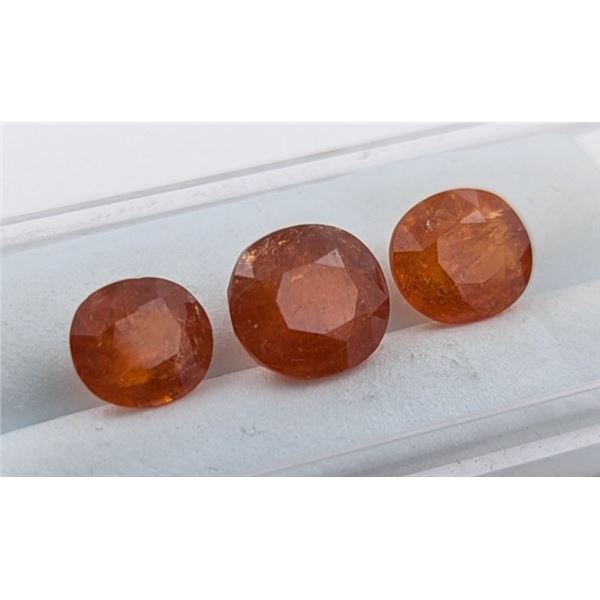 9.14 ct Certified Spessartite Garnet gemstone Parcel ($9,140 Appraisal)