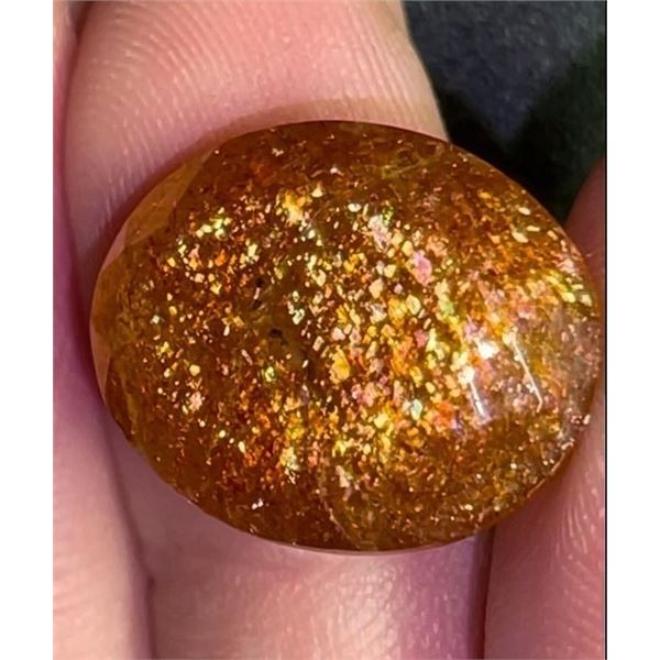 18.51 ct Certified Rare - Oregon Sunstone gemstone ($11,106 Appraisal)