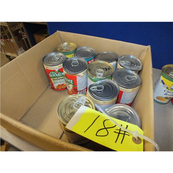 15 Cans Of Assorted Canned Goods