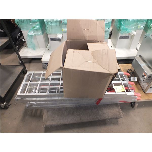 Two Loading Ramps & 1 Box Of Tie Down Straps