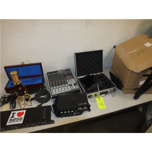 Mixing Boards & Microphone w/ Accessories