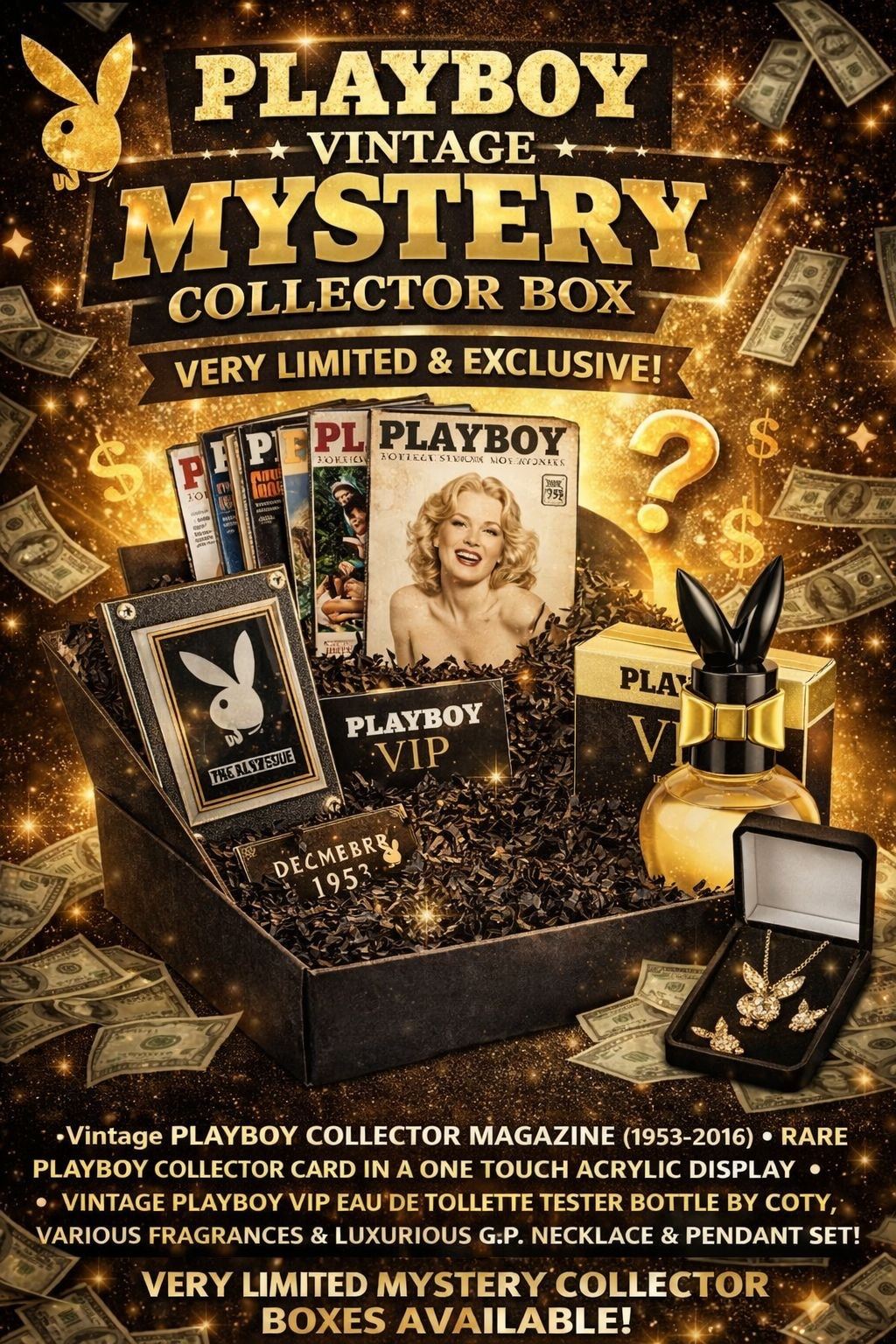 Playboy Vintage VIP Mystery Collector Box Ð Vintage Magazine, VIP ...