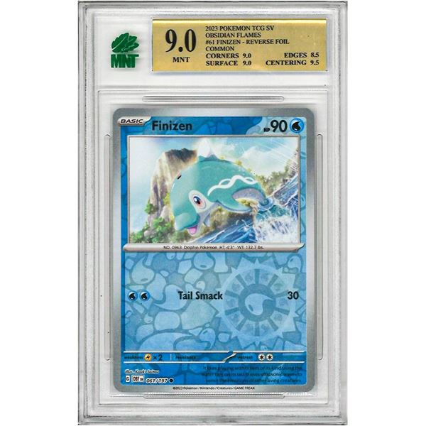 SE - PokŽmon TCG Obsidian Flames Finizen Reverse Holofoil 061/197 graded 9
